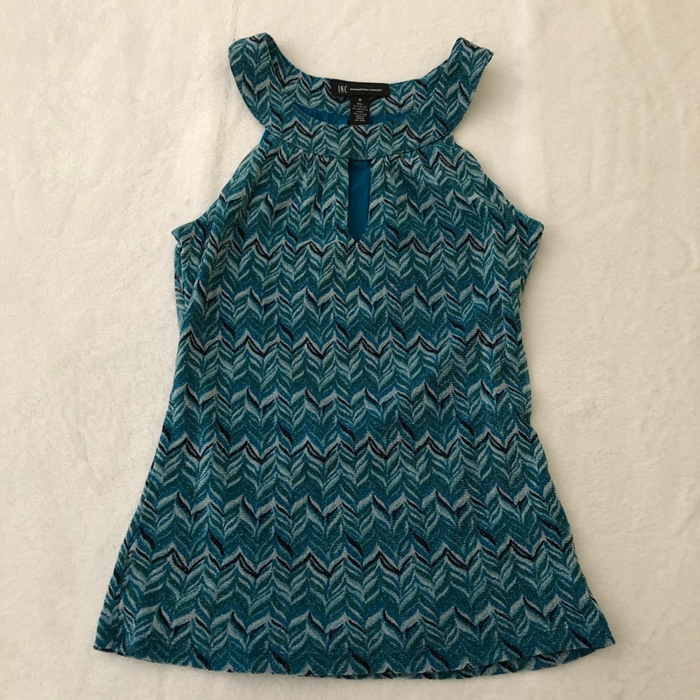 International Concepts teal top M INC